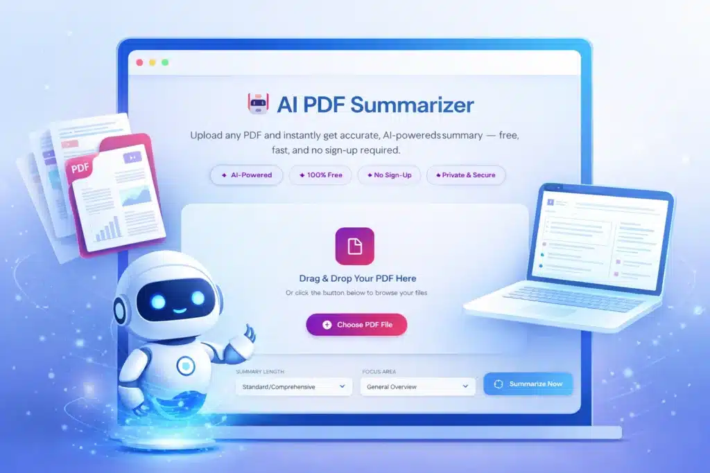 AI PDF Summarizer Online – Free Smart PDF Summary Tool | Fast & Accurate