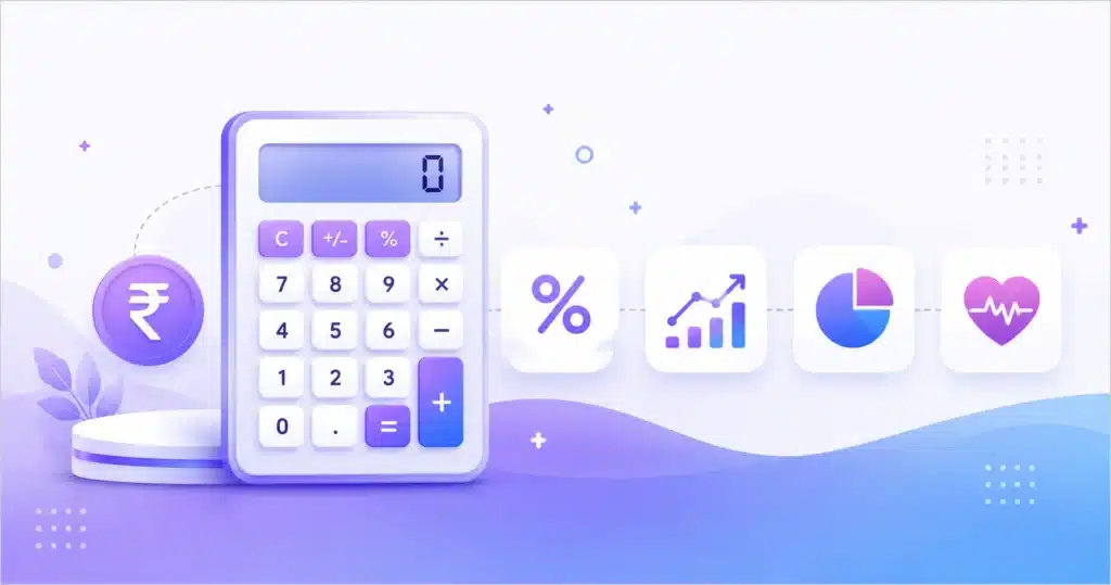 Free online calculators — GST, EMI, SIP, percentage, BMI and finance calculators