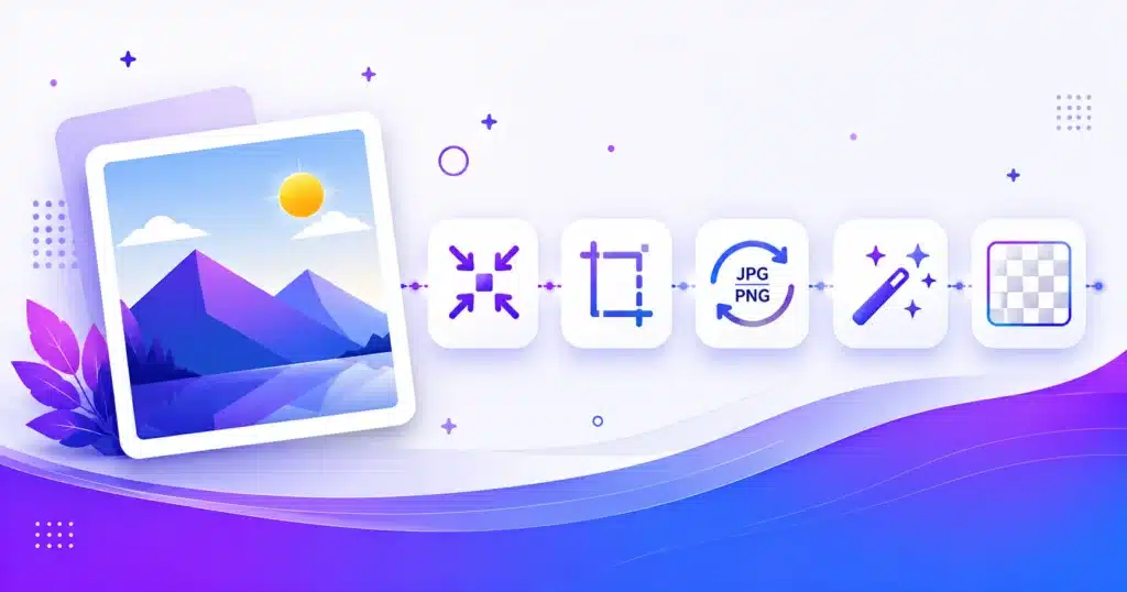 Free online image tools — compress, resize, crop, convert and remove image backgrounds