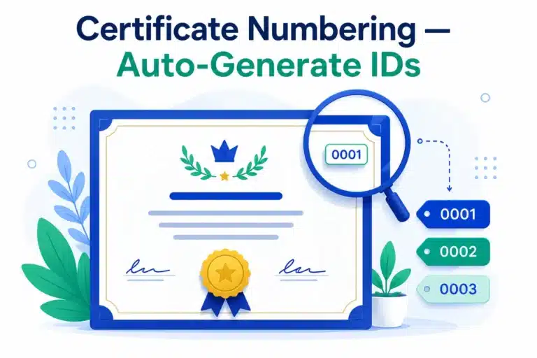 Certificate Numbering: ID Formats + How to Auto-Generate Certificate IDs