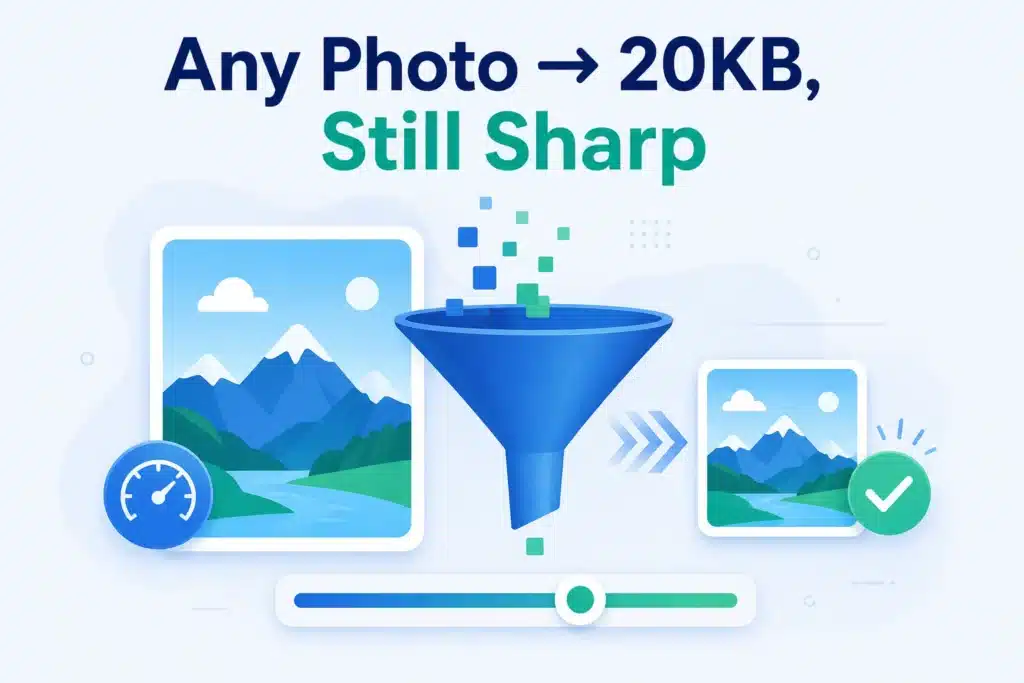 Compress an Image to 20KB Free (Keep It Sharp) — No Upload