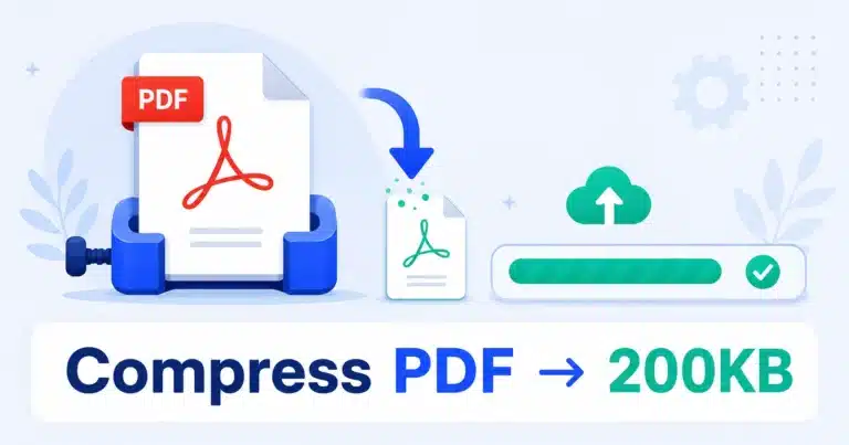 Compress PDF to 200KB Free — No Watermark, No Upload