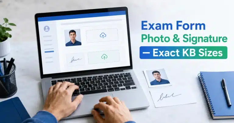 Resize Your Photo & Signature for Online Exam Forms (Exact KB Sizes)